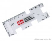 610 732 - PRYM - Sömmätare    ＊Attach the pattern to the fabric.  ＊Put the Seam Gauge along the edge of pattern.  ＊Draw the mark