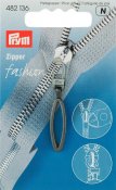482136 PRYM - Dragkedjehänge Oxierad Svart Loop Fashion Zipper pullers Loop metal black oxidized
