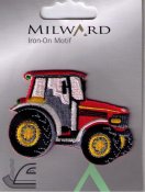Traktor Röd, 7,5 x 5 cm, Milward.