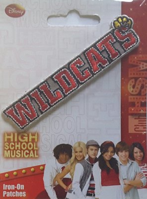Disney wildcats musikal applikation att stryka på märke patches Iron on påpressbart motiv embroidered brodyr  musik