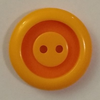 Knapp 20 mm Ø Gul/Orange