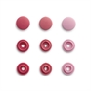 PRYM - Plasttryckknappar - Color snaps ROSA RUNDA - Ø 9 MM 36 st