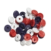 PRYM - Plasttryckknappar - Color snaps Vita/Röda/Blå RUNDA - Ø 9 MM 36 st