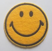 Smiley applikation att stryka på märke patches netto