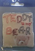 30098 teddy is my bear nalle falk  applikation att stryka på märke