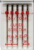 5440000 Nål Super Stretch HAx1 SP, 15x1 75-90 5-pack ORGAN NEEDLE