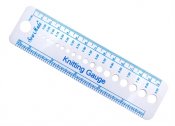 0506 Mätsticka / Stickmått Knitting gauge 4x16 cm  ＊For measuring your knitting needles.  ＊The gauge helps you to determine whic