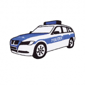 PRYM - Tygmärke polis bil