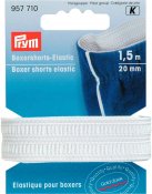 957 710 - PRYM - Resår för boxer shorts 20mm, 1,5M NATUR-VIT