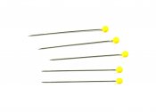 NS012 Quiltning nålar extra långa 75 st 0,6x48 mm lämpligt för tjocka tyger och många lager  ＊Extra long pins are suitable for u