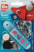 Anorak 20 mm med verktyg, silver. 6 st,  prym