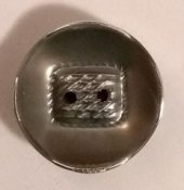 Knapp 25 mm Ø silverfärgad