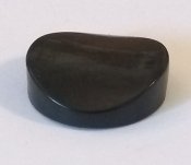 Knapp 18 mm Ø svart