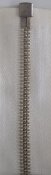 Dragkedja Vit delbar  75 cm, metall. 6 mm.