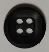 Knapp 16 mm Ø  svart