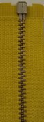 Dragkedja Gul  60 cm delbar metall 6 mm