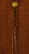 Dragkedja brun 20 cm 6 mm. Ej delbar. Metall