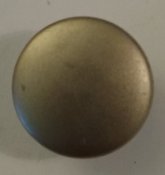 Knapp 15 mm Ø silverfärgad