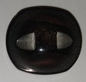 Knapp 22 mm *20 mm Ø Brun