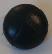 Knapp 22 mm Ø svart, plast.