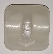 Knapp 10 mm Ø Vit