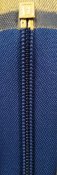 Dragkedja Blå delbar 60 cm polyester, 6 mm. A.