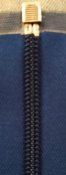 Dragkedja Blå delbar 60 cm polyester, 6 mm. A.