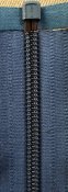 Dragkedja Blå delbar 55 cm polyester, 5 mm