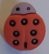 Nyckelpiga, Orange. 13 mm * 16 mm