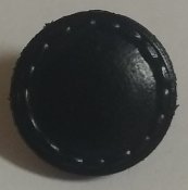 Knapp 17 mm Ø svart