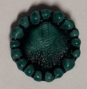Knapp 22 mm Ø grön