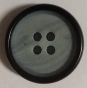 Knapp 20 mm svart/grå