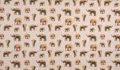 Trikåtyg, Digital, Elefant. 10 x 150 cm Digital