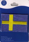 Flagga Svensk 6,5cmx4cm Coats.