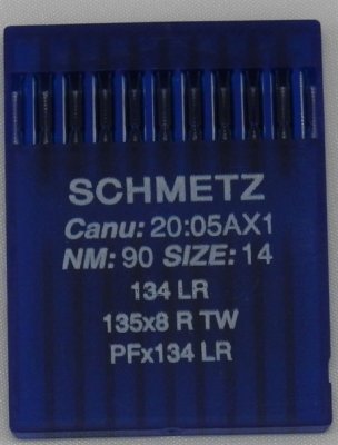 136090 Nål 134 LR Leather 90/14 10-pack SCHMETZ,135x8 R, PFx134 LR