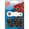 541 363 - 5 - PRYM - Öljetter 11 mm Antik Mässing