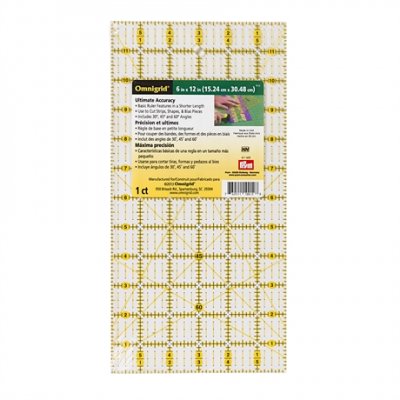 611 643 - PRYM - Quilting Linja 6 x 12 Inch OMNIGRID