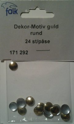 Falk+171292+Dekorativ+Dekor+Motiv+Dekor-Motiv+silver+24+st+påse