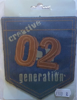 130B 2 Creative generation  02 applikation att stryka på märke patches Iron on påpressbart motiv embroidered brodyr