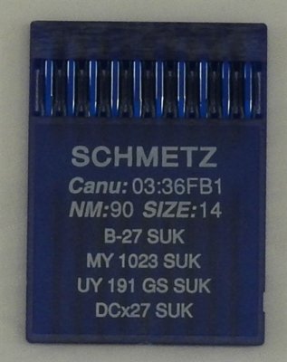 283790 Nål B-27 SUK JERSEY 90/14, MY 1023, UY 191 GS, DCx27 10-pack