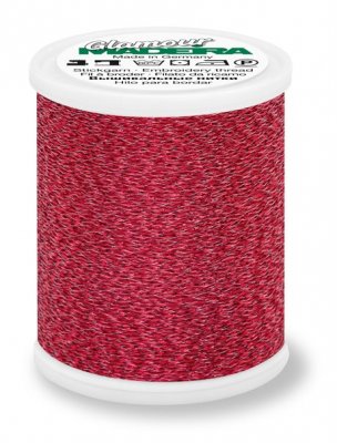 9806-3015 MADEIRA Glamour No.12 200M Broderi & Quilting Metallic - ruby