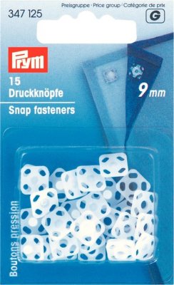 347 125 - PRYM - Tryckknapp 9 mm Plast 15 st 5