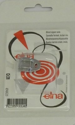 494620 Dold blixtlåsfot ELNA