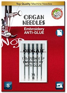 5117075BL Nål Anti-Glue 75 5-pack ORGAN NEEDLE