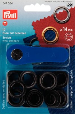 541 364 - PRYM - Öljetter 14 mm Antik Mässing