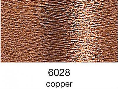 9844-6028 MADEIRA Heavy Metal 50% Polyester/50% Metalliserad Polycester. 6028 Copper, 200M