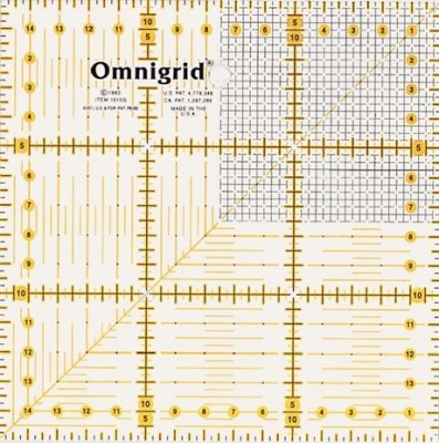 611 306 - PRYM - Quilt Linjal 15x15 cm OMNIGRID