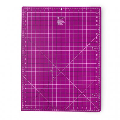 611 467 - PRYM - OMNIGRID Skärmatta 45 x 60 cm x 2 mm, ROSA, cm på framsidan och inch på baksidanÖl öl
