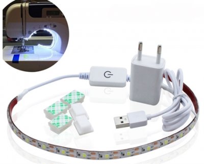 669212 LED REMSA 30 cm 6500K 3W / 5V SMD2835, 60LEDs/M Ledning - 1.7M