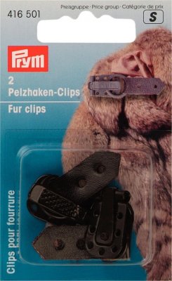 416 501 - PRYM - Pälshakar/clips BRUN